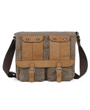 Load image into Gallery viewer, Valley River Canvas Messenger Bag
